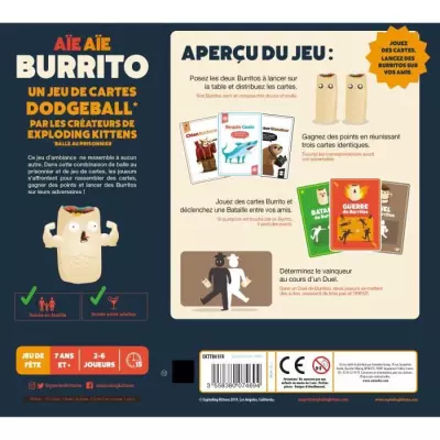 Jeu de société ASMODEE Aie Aie Burrito - Edition 2022 - Ambiance - 3 à 6 joueurs
