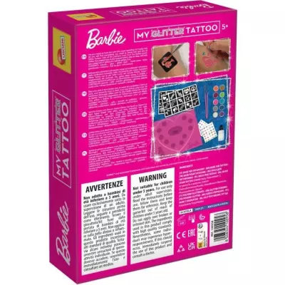 Tatouages Barbie pailletés - Fun et sécurisés