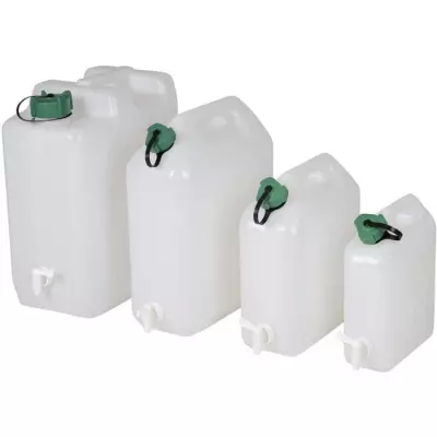 Jerrycan extra-fort avec robinet eau propre 35L pour auto-moto