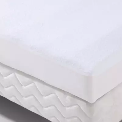 Protégez votre matelas avec style: Alèse housse imperméable Transalese en éponge 100% coton - 90 x 200 cm - Blanc
