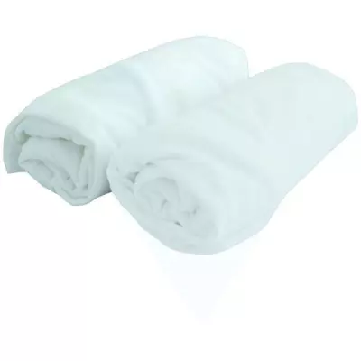 Lot de 2 Draps housses bébé DOMIVA - Jersey Blanc 60x120 cm