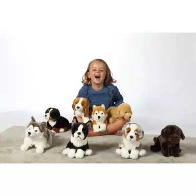 Peluche Chien Bouvier Bernois GIPSY TOYS - Assis, 25 cm