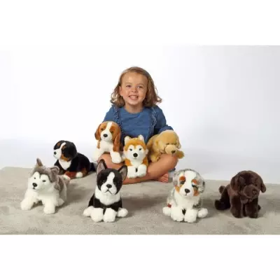 Peluche Chien Labrador Beige GIPSY TOYS 25 cm - Doux et Adorable