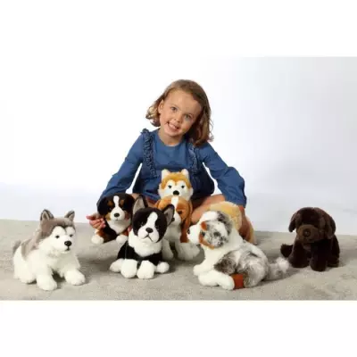 Peluche Chien Shiba GIPSY TOYS - Assis, 25 cm - Câlin garanti!