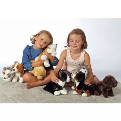 Peluche Chien Labrador Marron GIPSY TOYS - Assis, 25 cm