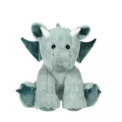 Peluche Dragon Trendy Vert d'Eau 30 cm - Format compact