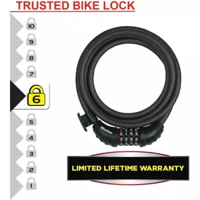 Antivol pour vélo Master Lock 8120EURDPRO - Câble en acier 1,8m