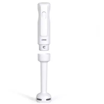 Mixeur plongeant LIVOO 300W - 2 lames inox - Blanc