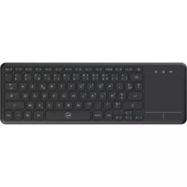Clavier sans fil - MOBILITY - Noir - Azerty - USB 2.4 GHz - Compatible Smart TV