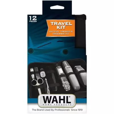 Kit de voyage barbe - WAHL - TRAVEL KIT - Tondeuse compacte - Gris Kit de voyage barbe - WAHL - TRAVEL KIT - Tondeuse compacte - Gris
