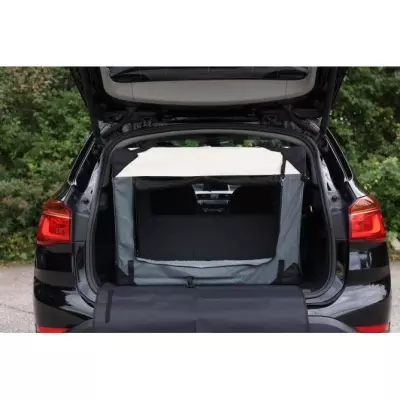 Transportez votre animal avec style - Box de transport KERBL Journey 70 x 52 x 52 cm - Gris / Beige Transportez votre animal avec style - Box de transport KERBL Journey 70 x 52 x 52 cm - Gris / Beige