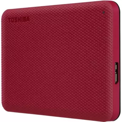 Disque dur externe Toshiba Canvio Advance 1 To Rouge - Compact et performant