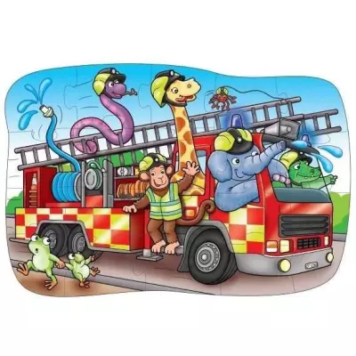 Puzzle ORCHARD Big Fire Engine - 20 pièces - Jeu d'apprentissage