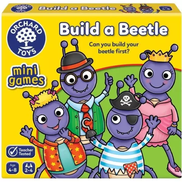 Jeu de société - ORCHARD - Build a Beetle - Jeu de voyage compact - 2 a 4 joueurs - a partir de 4 ans