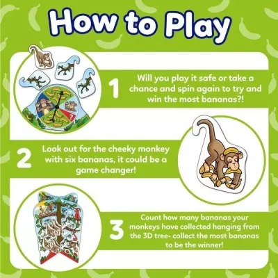 Jeux de plateau Orchard Toys Cheeky Monkeys - Amusant jeu de chance