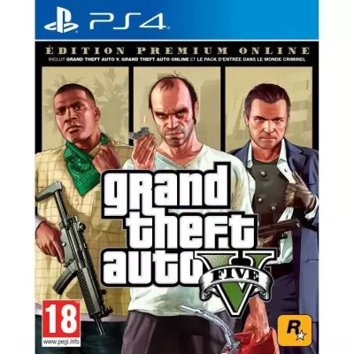 GTA V : Edition Premium PS4 - L'ultime jeu d'action!