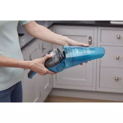 Aspirateur à main sans fil BLACK+DECKER WDC215WA-QW Dustbuster Lithium Eau et poussière 7,2V - Bleu