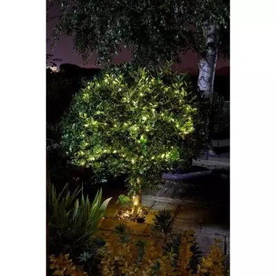 Guirlande solaire extérieure LUCIOLE 200 leds blanc chaud - Illuminez votre espace!