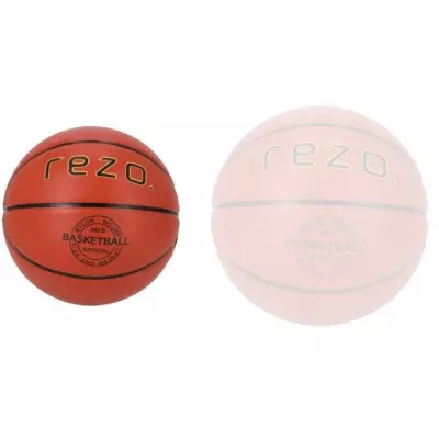 Ballon de basket REZO en caoutchouc - Taille 5 - Marron - Polyvalent