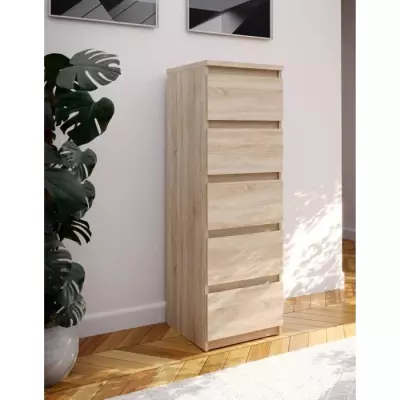 Commode CHELSEA 5 tiroirs - Meuble de rangement pratique