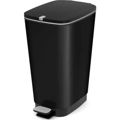 Poubelle à pédale Chic Bin Style - 42.5L - Noir - Design élégant