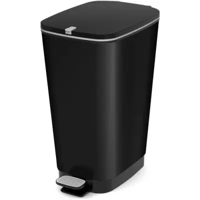Poubelle à pédale Chic Bin Style - 42.5L - Noir - Design élégant
