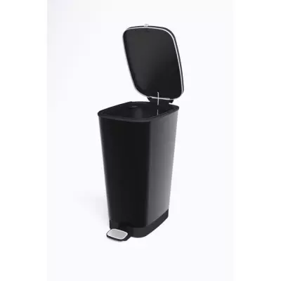 Poubelle à pédale Chic Bin Style - 42.5L - Noir - Design élégant