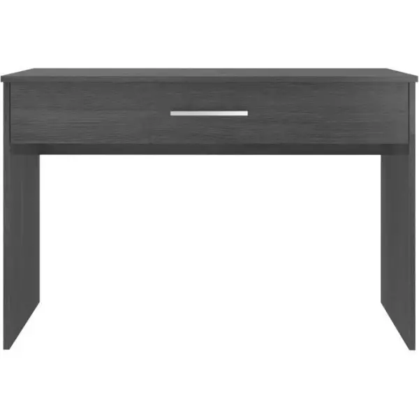 Bureau grand tiroir - Mélaminé gris cendré - 110 x 56 x 81,5 cm