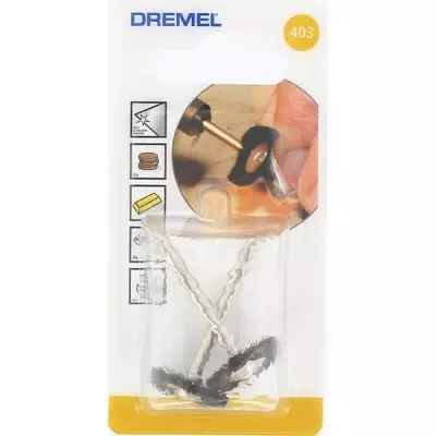 Lot de 2 brosses couronne ø 19mm - Brosse circulaire sur tige Lot de 2 brosses couronne ø 19mm - Brosse circulaire sur tige