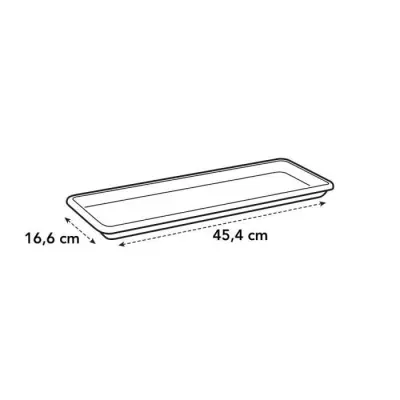 Plateau Soucoupe Barcelona Balconniere 50 - Taupe - Plastique - Rond