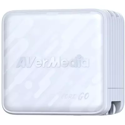 Chargeur GaN AverMedia 100W avec Sortie HDMI 4K GC313 Blanc