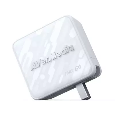 Chargeur GaN AverMedia 100W avec Sortie HDMI 4K GC313 Blanc