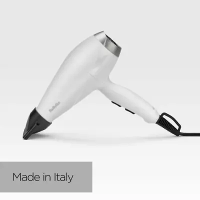 Seche-cheveux BaByliss 6704WE Speed Pro 2000 - Moteur AC - Fabriqué en Italie