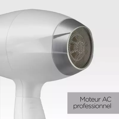 Seche-cheveux BaByliss 6704WE Speed Pro 2000 - Moteur AC - Fabriqué en Italie