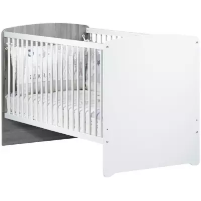 Lit évolutif 140x70 - Little Big Bed en bois gris, facile à monter