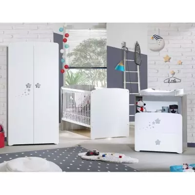 Lit bébé évolutif Nao - 140 x 70 cm - Blanc