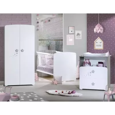 Lit bébé évolutif Nao - 140 x 70 cm - Blanc