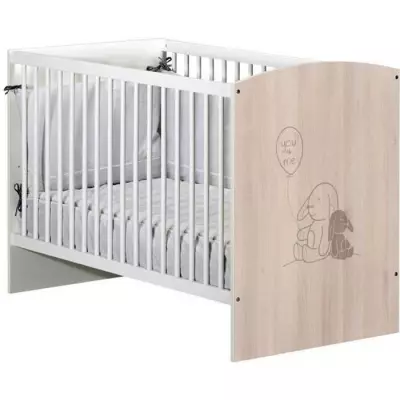 Lit bébé Lapinou - 120 x 60 cm - Sérigraphie lapin