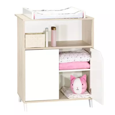 Commode à langer Scandi naturelle - Made in France