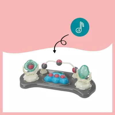 Trotteur-Pousseur Bébé Evolutif Compact et Musical