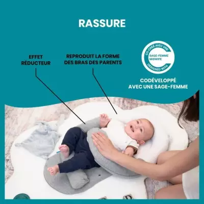 Réducteur anti-coliques CloudNest: bouillotte intégrée - Plus responsable & Oeko-Tex