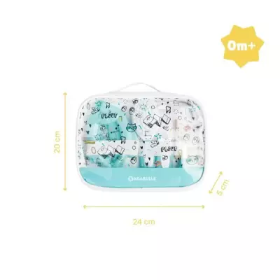 Kit de soin BADABULLE PLOUF pour bébé, 7 accessoires - Set de soin