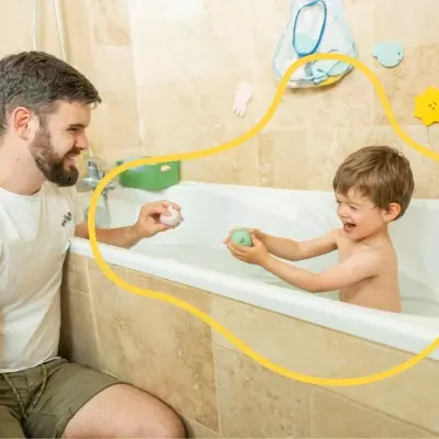 Ensemble de 4 Aspergeurs de bain Badabulle - Jouets de Bain Amusants