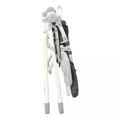 Chaise haute BAMBISOL grise avec tablette ajustable