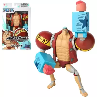 Figurine Anime Heroes Bandai One Piece Franky 17 cm - Miniature Personnage Figurine Anime Heroes Bandai One Piece Franky 17 cm - Miniature Personnage