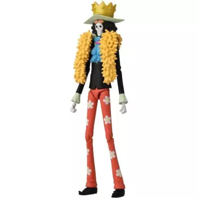 Figurine Anime Heroes Bandai One Piece Brook 17 cm - Miniature Fun et Détaillée