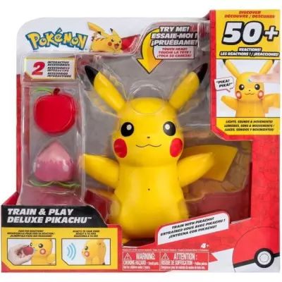 Figurine miniature interactive Pokémon Pikachu avec sons et mouvements Figurine miniature interactive Pokémon Pikachu avec sons et mouvements