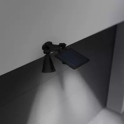 Projecteur solaire double spot extérieur étanche - 600 Lm