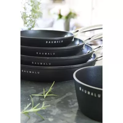 Ensemble de 3 poêles BAUMALU Black Edition - 24/28/32 cm