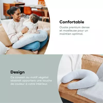 Coussin de maternité et allaitement bio - Mineral Grey
